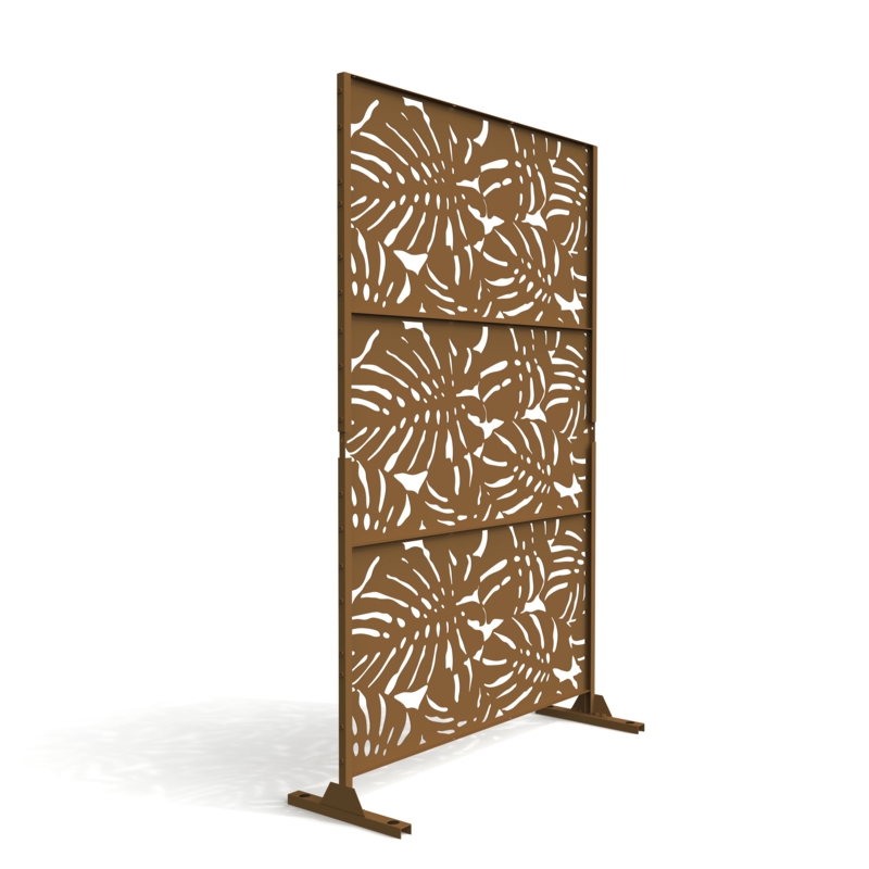 Freestanding Privacy Screen with Wider Feet