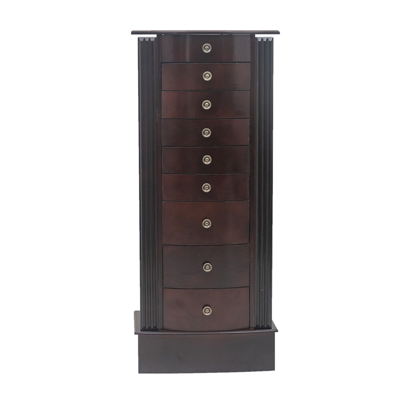 Garr 16.9'' Wide Freestanding Jewelry Armoire with Mirror