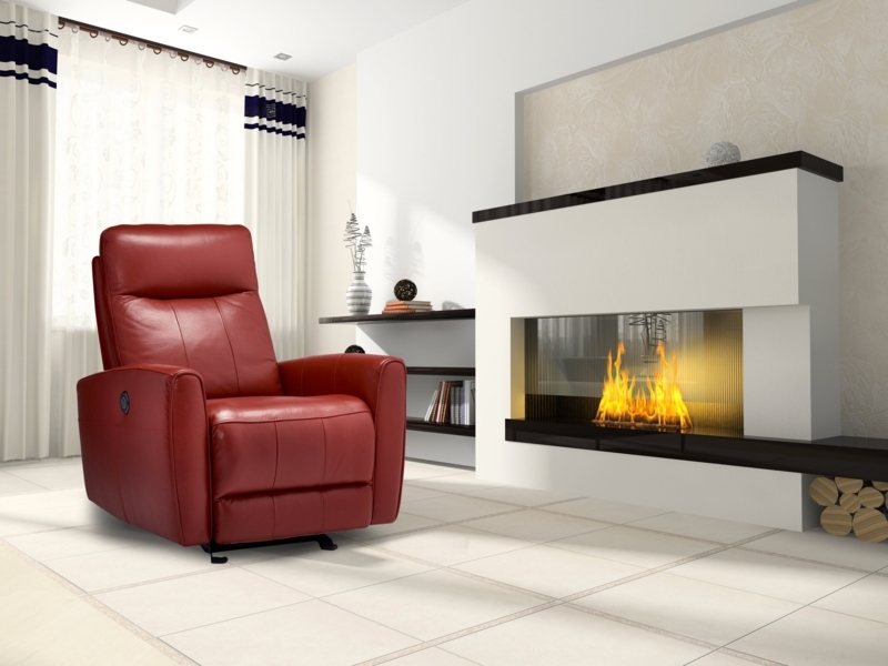 Garver Leather Power Recliner
