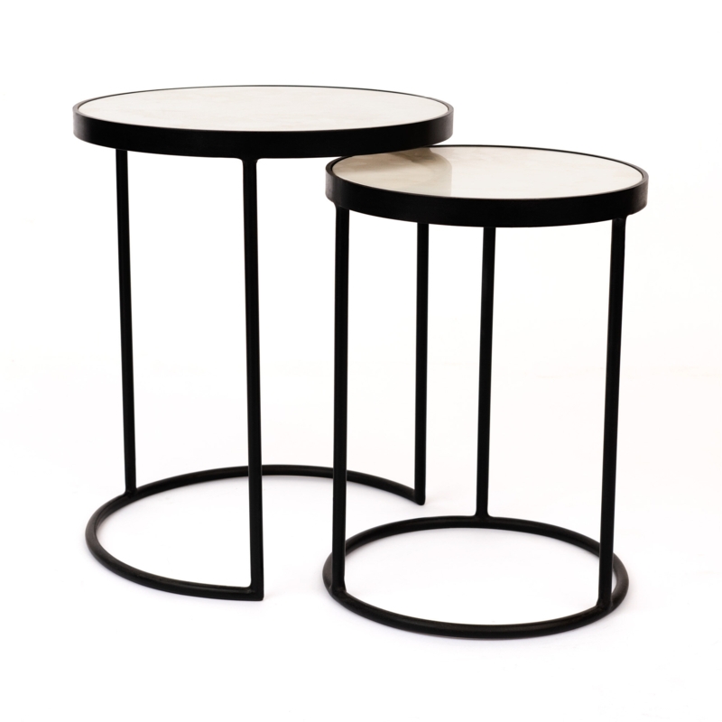 Genuine Marble Frame Nesting Tables