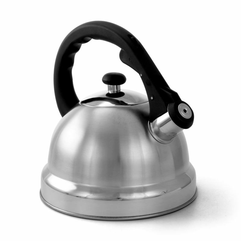 Gibson Mr Coffee 2.2 qt. Stainless Steel Whistling Stovetop Kettle