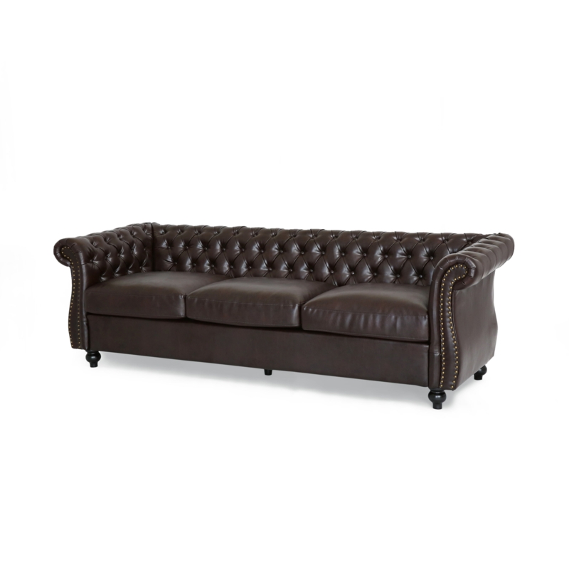 Glidden Faux Leather Sofa