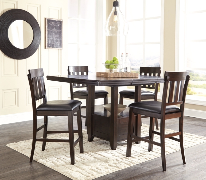 Haddigan Counter Height Dining Table And 4 Barstools