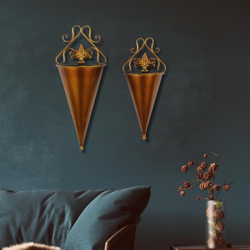 Handmade Metal Wall Vase