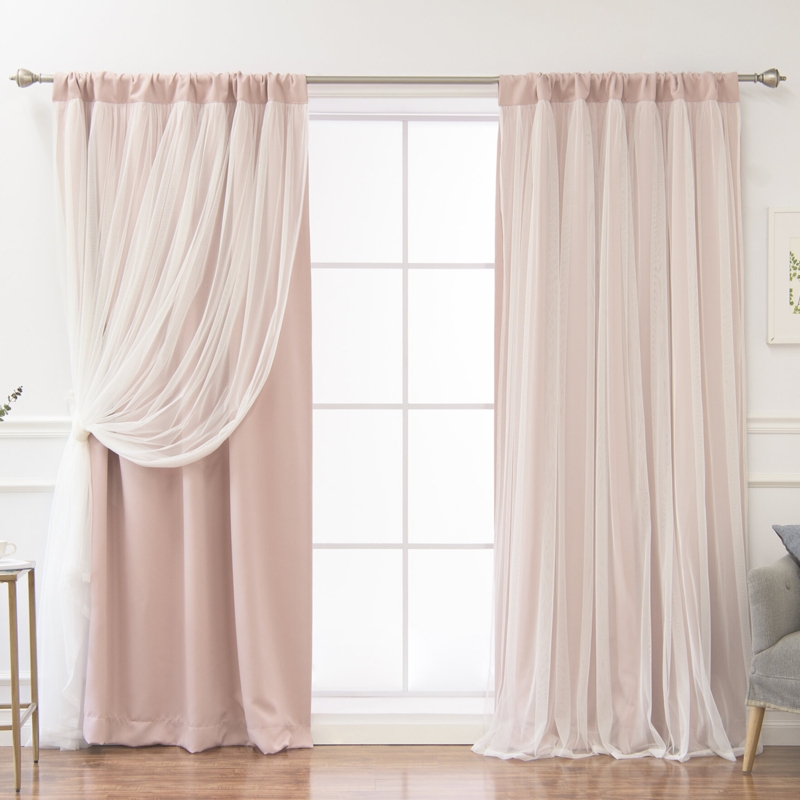 Harborcreek Solid Color Blackout Thermal Rod Pocket Curtain Panels (Set of 2)