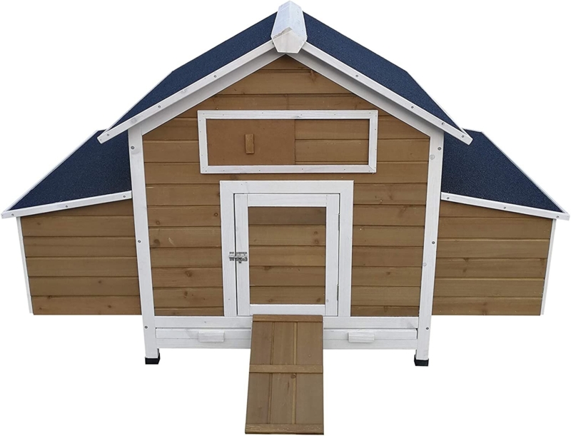 Hargaden 16 Square Feet Chicken Coop with Nesting Box For Up To 4 Chickens