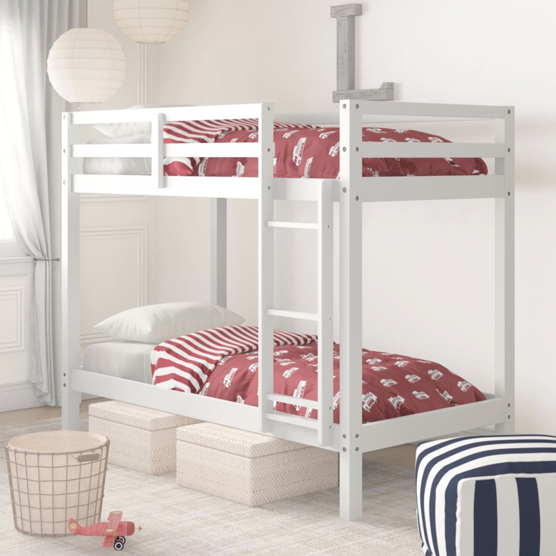 Harold Twin Over Twin Solid Wood Bunk Bed
