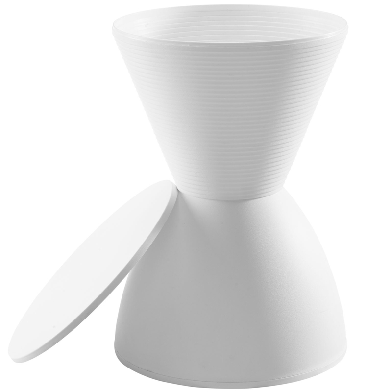 Haste Contemporary Modern Hourglass Accent Stool by Modway
