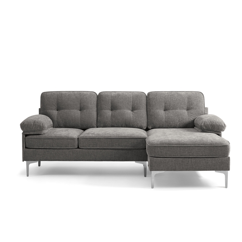 Hilmir 82.7'' Upholstered Convertible Sectional sofa,Modern L Shaped Sectional Sofa for Small Space