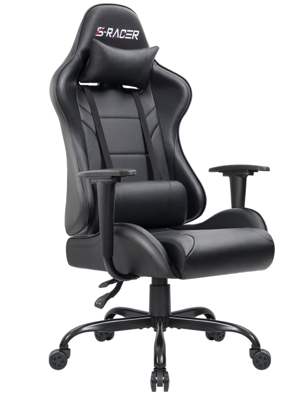 Homall Adjustable Reclining Ergonomic Faux Leather PC & Racing Game Chair