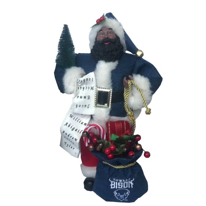 Howard University Santa Figurine