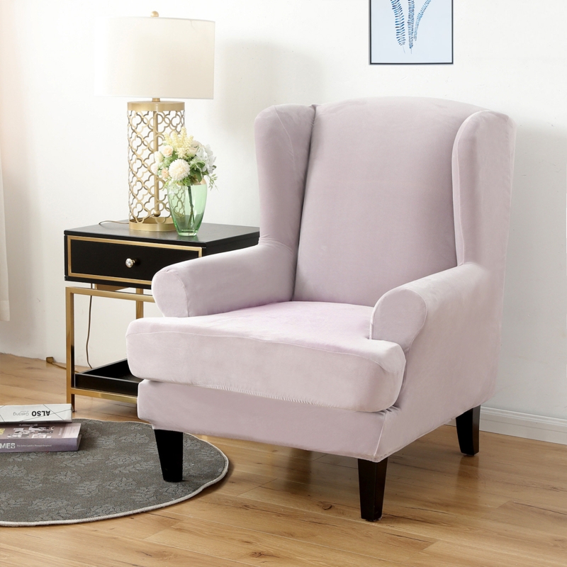 Hoylake T-Cushion Wingback Slipcover with a Seat Cushion Cover