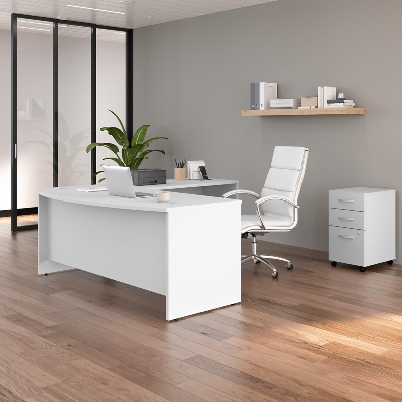 Huckins 3 Piece 72W L-Shape Computer Desk Office Set