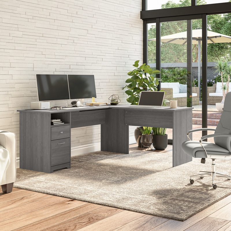 Huckins L-Shaped Executive Desk