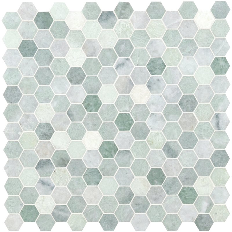 Icelandic 2" x 2" Marble Honeycomb Mosaic Wall & Floor Tile