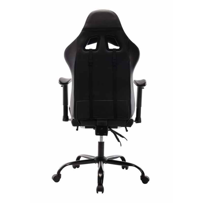 Inbox Zero Gustava Adjustable Reclining Ergonomic Faux Leather Swiveling PC & Racing Game Chair with Footrest