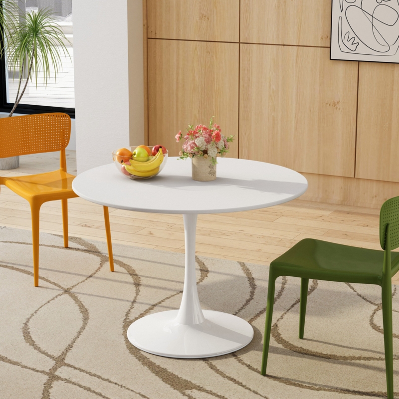 Iron Pedestal Dining Table