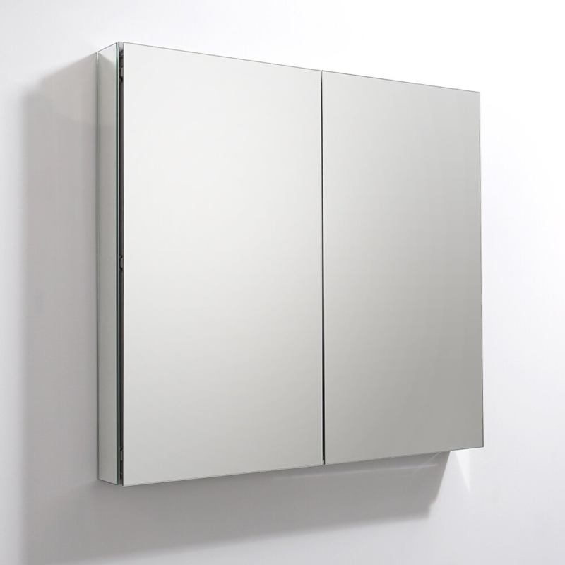 Ivy Bronx Kasidi Surface/Recessed Mount Bathroom Medicine Cabinet with 4 Adjustable Shelves
