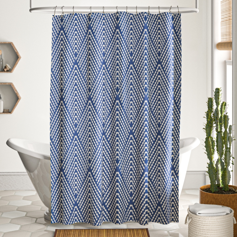 Jacquees Geometric Shower Curtain