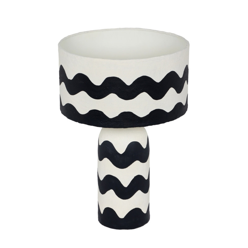 Jeniene Papier Mache Table Lamp