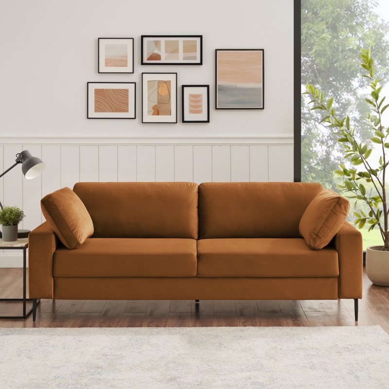 Jeses Minimore Modern Style Etta 84.3" Mid-Century Modern Design Sofa