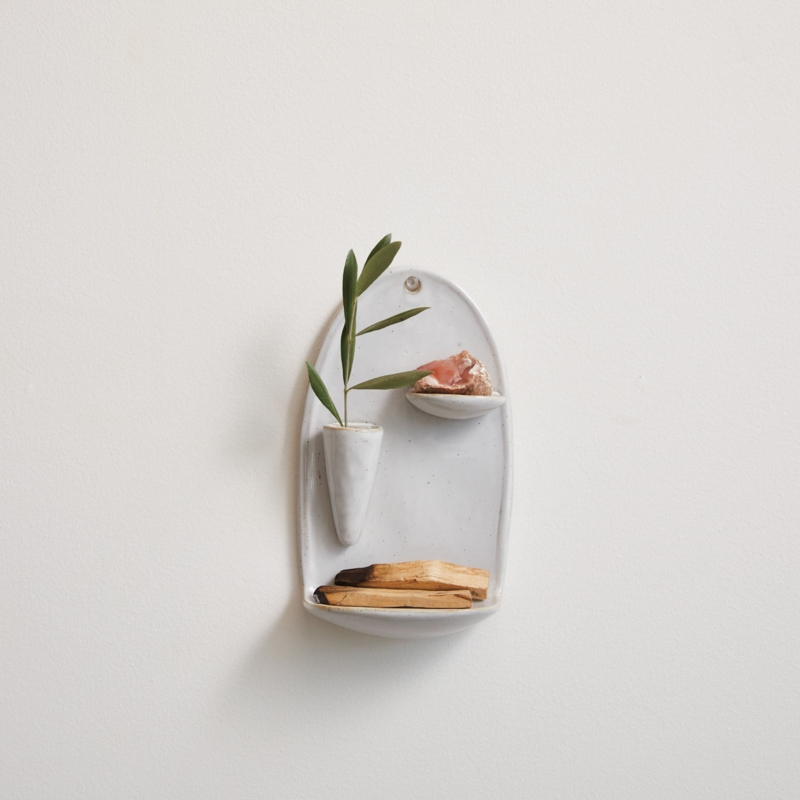 Jinni Stoneware Wall Vase