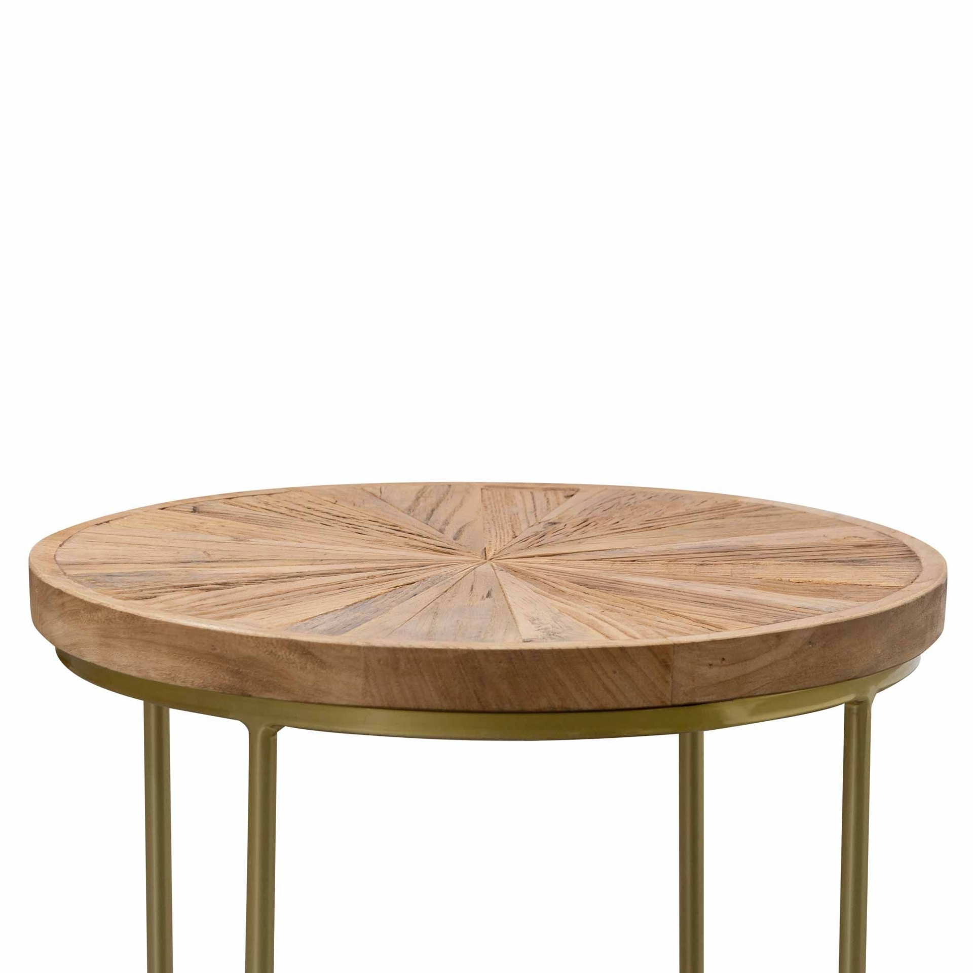 Jodie Elm Wood Side table - Natural