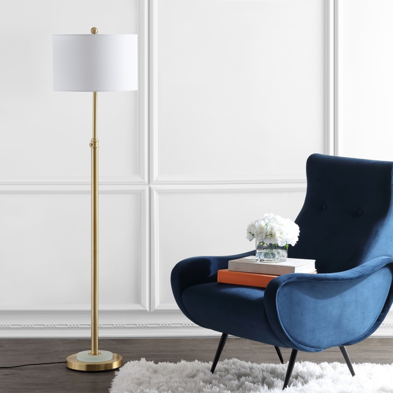Jonesville 50.5'' Brass Gold Traditional Floor Lamp