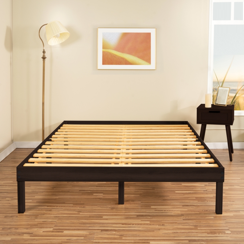 Kailianna 14'' Solid Wood Platform Bed, Wooden Bed Frame, Platform Bed Frame