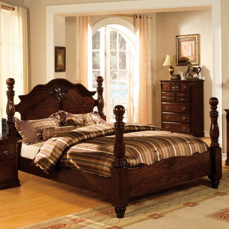 Kansas Solid Wood Four Poster Bed