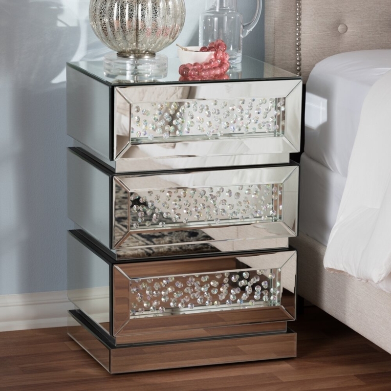Kaplan Glass Nightstand