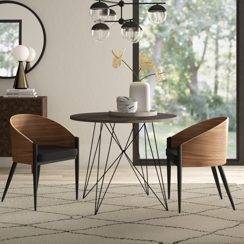 Keiper Round Metal Top Dining Table