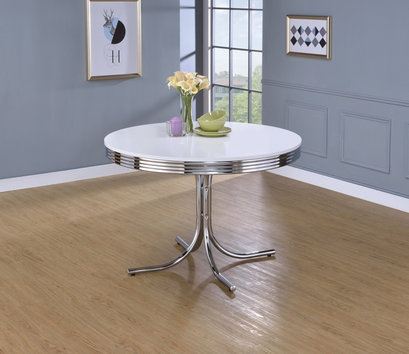 Kendell Round Metal Base Dining Table