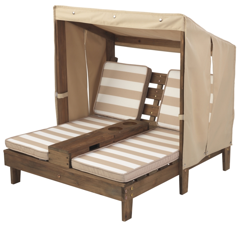 Kids Wood Outdoor Table Or Chair Chaise Lounge and Ottoman