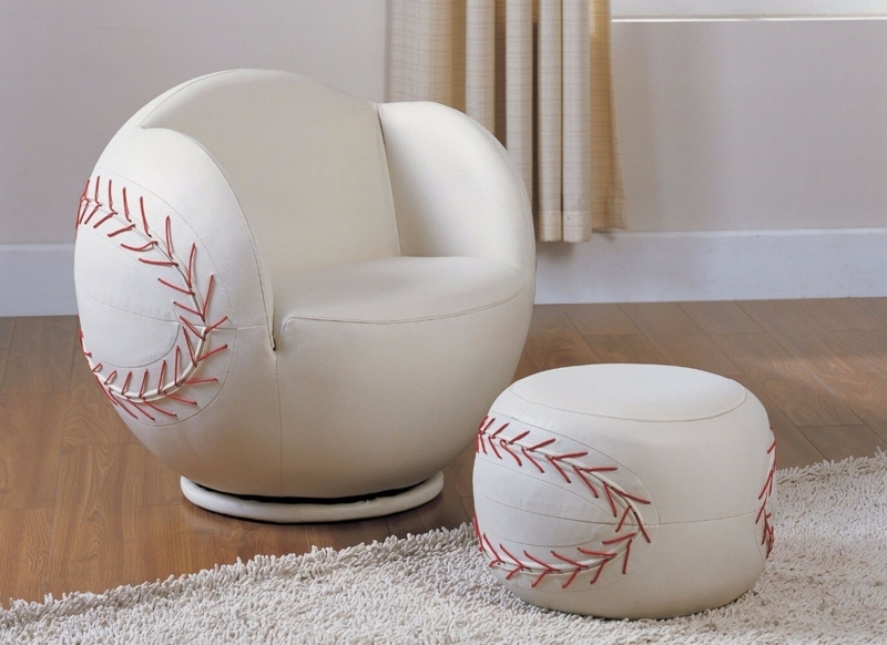 Knopf Kids Wood Chair and Ottoman