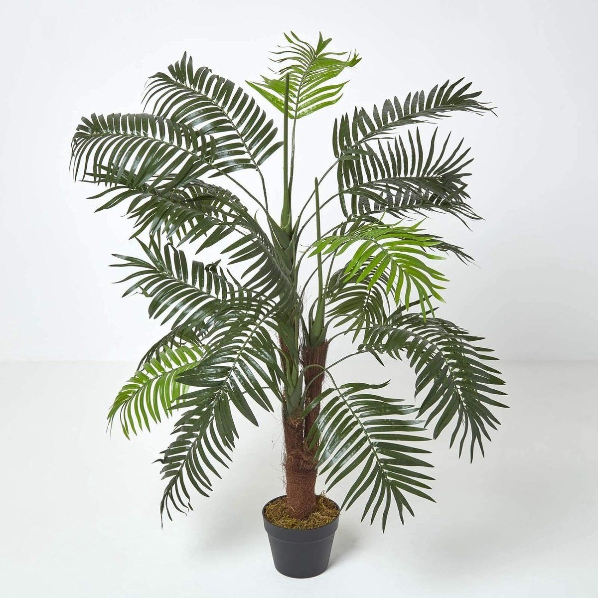 Kunstboom kunstplant groen groenblijvend mini kunstpalm 120 cm hoog