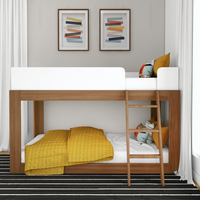 Ladora Twin over Twin Solid Wood Standard Bunk Bed