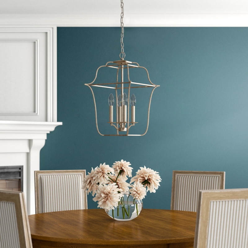 Lark 4 - Light Dimmable Lantern Geometric Chandelier