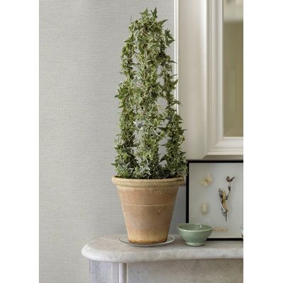 Latitude Run 33' L x 20.9" W Wallpaper Roll Vinyl in Gray/White, Size 20.9 W in | Wayfair | Home Decor