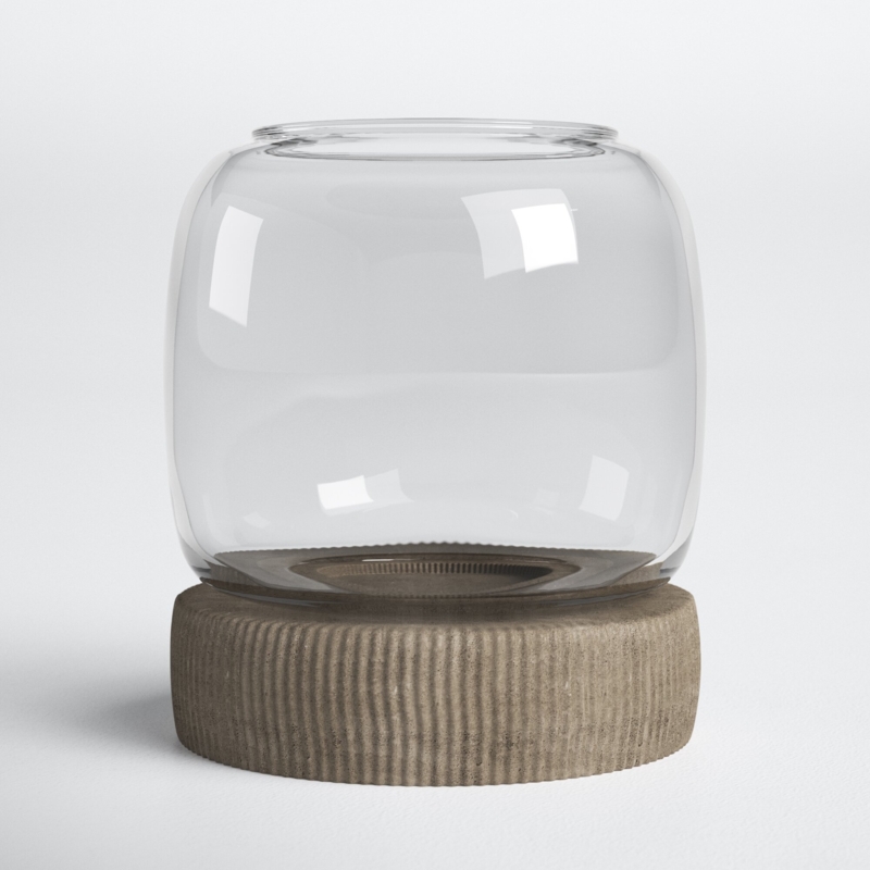 Layana Concrete / Cement Tabletop Hurricane