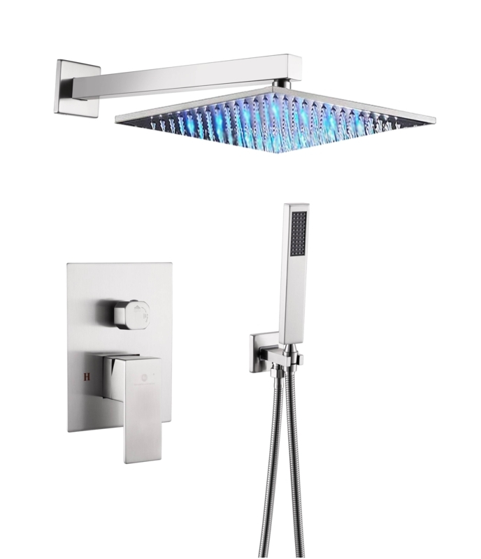 LED Digital Display Volume Control Complete Shower System with Rough-in Valve