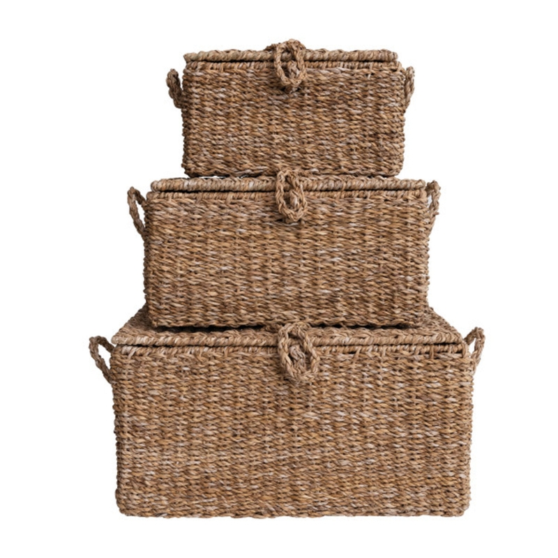 Lincolndale Handwoven Seagrass Storage Trunks