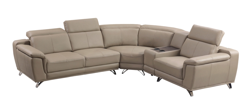Lirison 3 - Piece Leather Sectional
