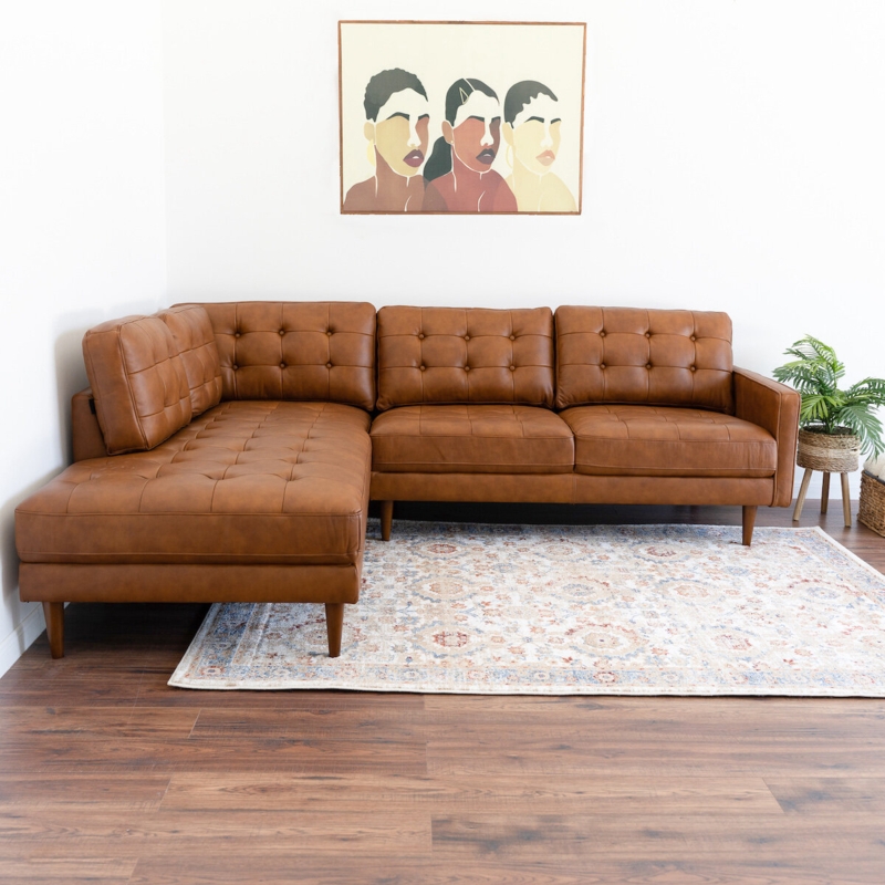 Lopiccolo 2 - Piece Leather Sectional
