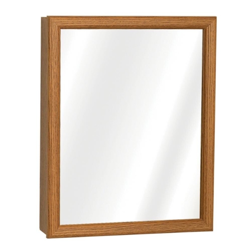 Macclenny Surface Mount Framed Medicine Cabinet with 3 Adjustable Shelves