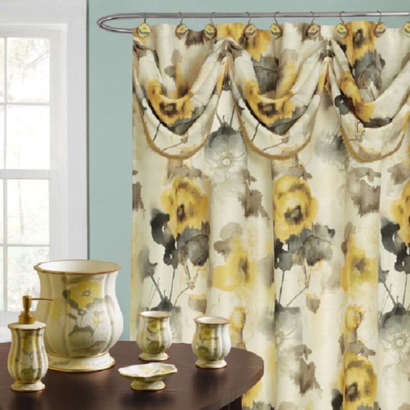 Floral Shower Curtain Hooks