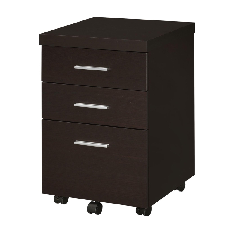 Maizi 16.15'' Wide 3 -Drawer Mobile File Cabinet in Cappuccino