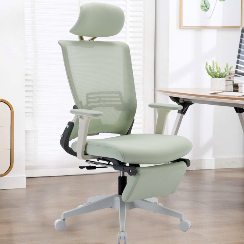 Makenzie Ergonomic Mesh Task Chair with Headrest and Foldable Backrest