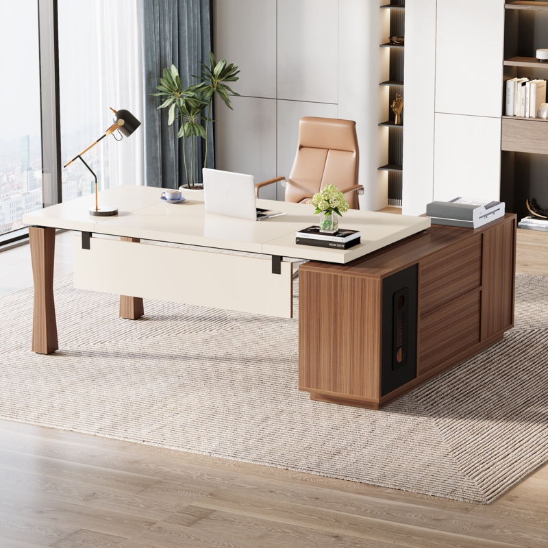 Makynzie L-Shaped Executive Desk