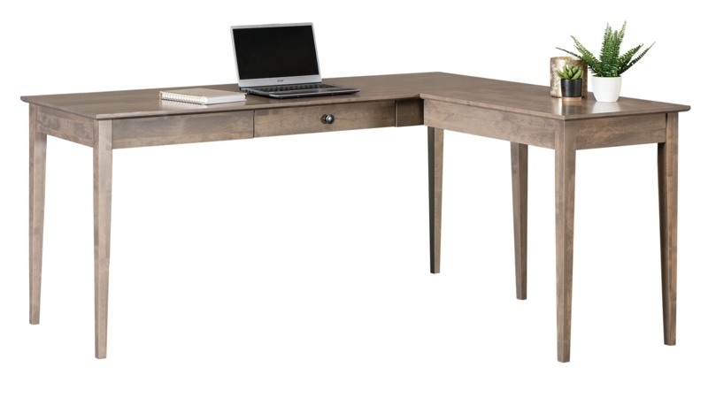 Malani Solid Wood Writer's L-Shape Desk